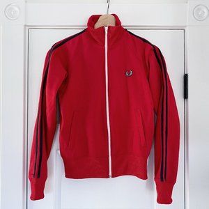 Fred Perry Vintage Mod Womens Track Jacket in Red